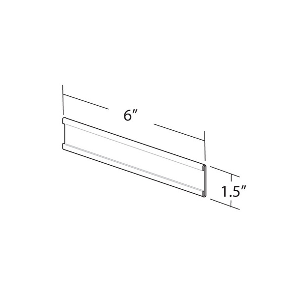 Azar Displays 6"W x 1.5"H Adhesive-Back Nameplate, PK10 199604